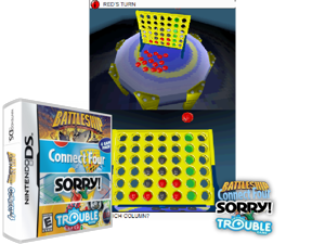 4 Game Pack! - Battleship + Connect Four + Sorry! + Trouble (USA) Cover